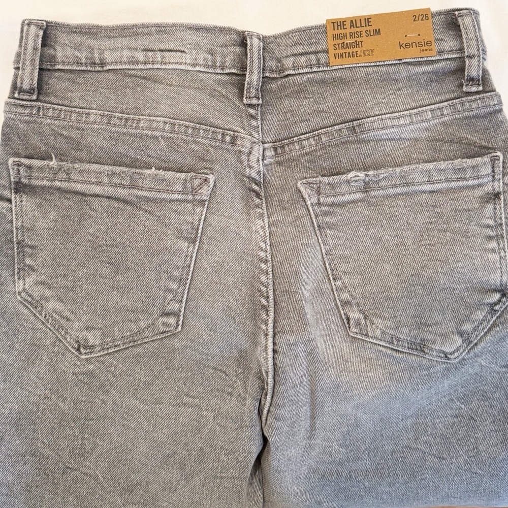 NWT Kenzie The Allie High Rise Slim Straight Vintage Luxe Jeans - Picture 9 of 11
